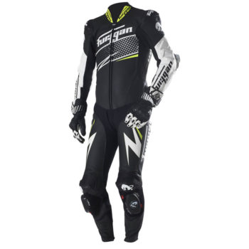 Furygan Full Ride Black White Yellow Racing Suit 2