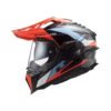 LS2 MX701 Explore C Frontier Gloss Black Blue Orange Motocross Helmet 5