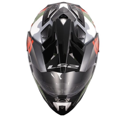LS2 MX701 Explore HPFC Camox Matt White Red Camo Motocross Helmet 2
