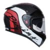 TVS Racing Matt Black Red Full Face Helmet 4