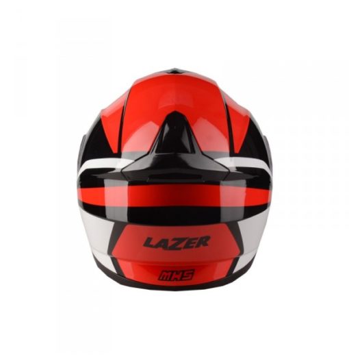 Lazer MH5 Light Gloss Black Red White Flip Up Helmet 2