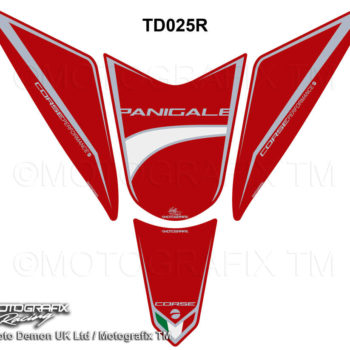 Motografix Red Tank Pad for Ducati Panigale 959 1299