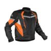 Rynox Tornado Pro V4 Black Orange Riding Jacket