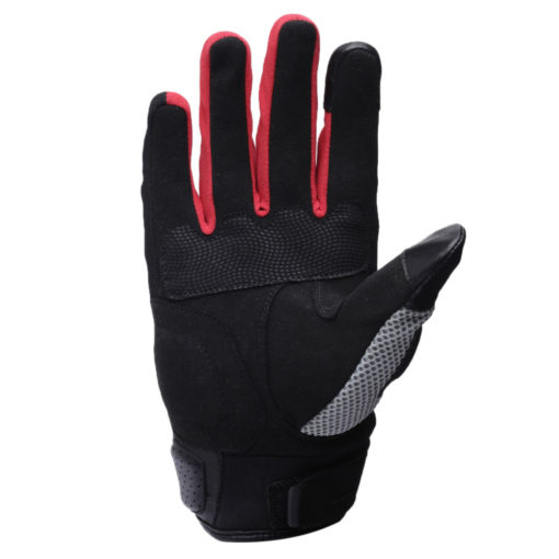 TVS Racing Adventure Black Grey Red Riding Gloves 3