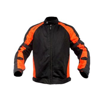 Mototech Scrambler Air Black Orange Motorcycle Jacket 3 1