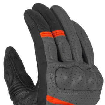 Rynox Air GT Motorsports Grey Orange Riding Gloves 3
