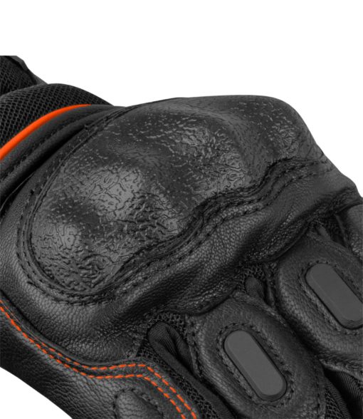 Rynox Tornado Pro 3 Motorsports Black Orange Riding Gloves 2