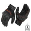 Rynox Tornado Pro 3 Motorsports Black Orange Riding Gloves