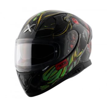 AXOR APEX SEADEVIL Gloss Black Red Full Face Helmet