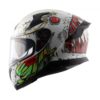 AXOR APEX SEADEVIL Gloss Whie Red Full Face Helmet 2