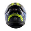 AXOR RAGE PYTHON Gloss Black Blue Full Face Helmet 4