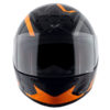 AXOR RAGE RTR Gloss Black Orange Full Face Helmet 1
