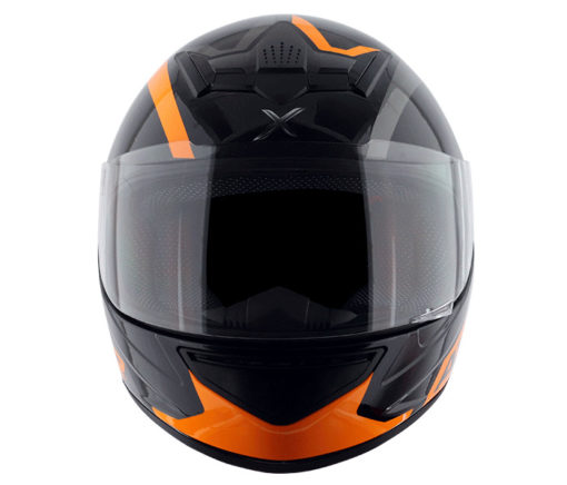 AXOR RAGE RTR Gloss Black Orange Full Face Helmet 1