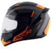 AXOR RAGE RTR Gloss Black Orange Full Face Helmet 3