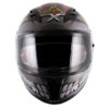 AXOR STREET FREEDOM Gloss Black Red Full Face Helmet 1