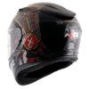 AXOR STREET FREEDOM Gloss Black Red Full Face Helmet 4