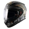 AXOR STREET FREEDOM Gloss Black Silver Full Face Helmet 1