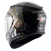 AXOR STREET FREEDOM Gloss Black Silver Full Face Helmet 3