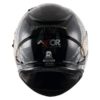 AXOR STREET FREEDOM Gloss Black Silver Full Face Helmet 4