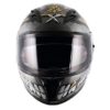 AXOR STREET FREEDOM Gloss Black Silver Full Face Helmet 6