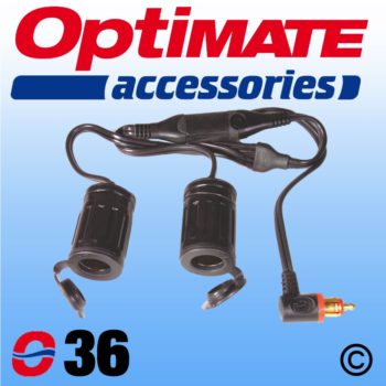Optimate O 36 DIN to Dual Cigarette Lighter Outlet Adapter 6