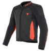 Dainese Intrepida Perforated Matte Black Fluorescent Red Riding Jacket
