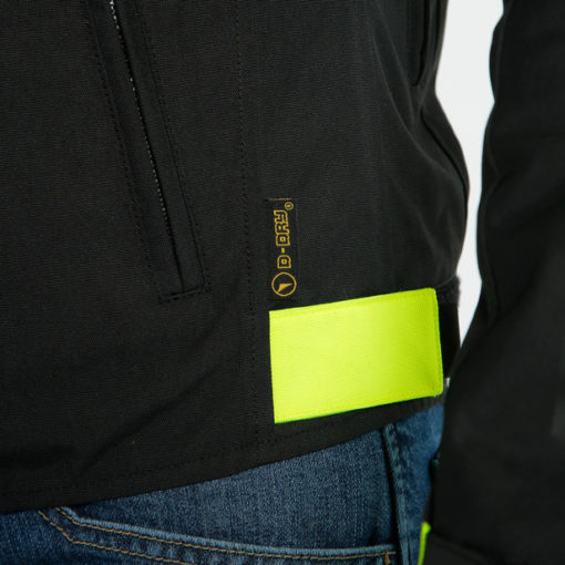 Dainese Saetta D Dry Black Fluorescent Yellow Riding Jacket 3