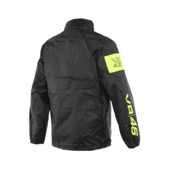 Dainese VR46 Black Fluorescent Yellow Rain Jacket 2