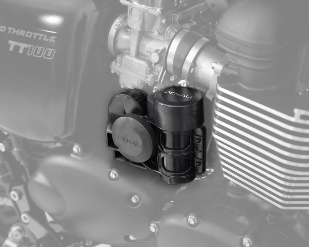 Denali Horn Mount for Triumph Bonneville Thruxton 2