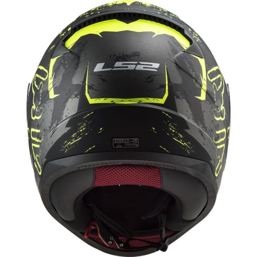 LS2 FF353 Rapid Naughty Matt Black Fluorescent Yellow Full Face Helmet 5