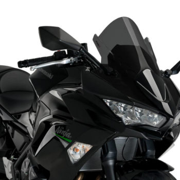 PUIG Dark Smoke Z Racing Windscreen for Kawasaki Ninja 650 2021