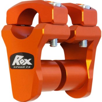 Rox Pivoting Handlebar Risers 44mm Rise 26mm Handlebar Anodized Orange