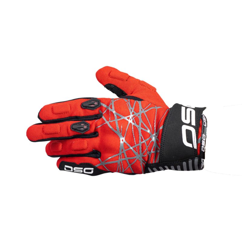 DSG Phoenix Air Riding Gloves Black White Red