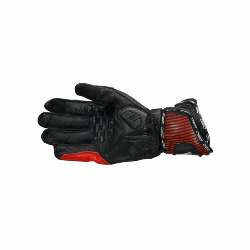 DSG Race Pro Black Red White Riding Gloves 2