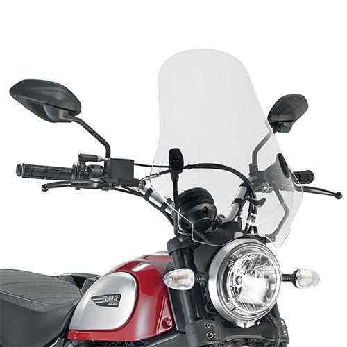 Puig Retrovision Clear Windscreen for Ducati Scrambler Icon 2015 19