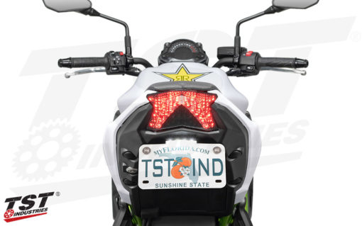 TST Programmable And Sequential LED Integrated Tail Light Smoke Lens For Kawasaki Ninja 650 2017 2