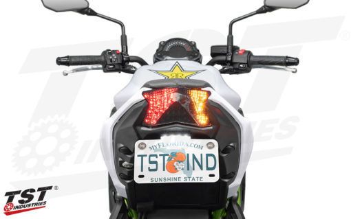 TST Programmable And Sequential LED Integrated Tail Light Smoke Lens For Kawasaki Ninja 650 2017 3