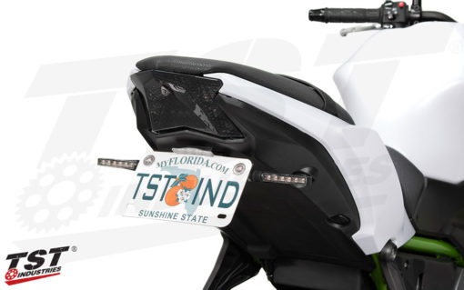 TST Programmable And Sequential LED Integrated Tail Light Smoke Lens For Kawasaki Ninja 650 2017 4