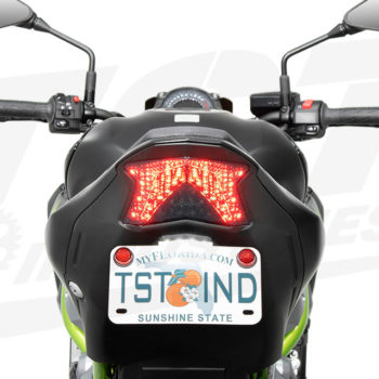 TST Programmable And Sequential LED Integrated Tail Light Smoke Lens For Kawasaki Ninja Z900 2017 2