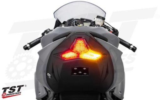 TST Programmable And Sequential LED Integrated Tail Light Smoke Lens For Kawasaki ZX6R 2019 3