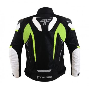 Tarmac Corsa Level 2 Black White Fluorescent Yellow Riding Jacket 2