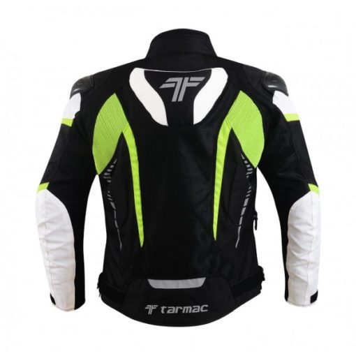 Tarmac Corsa Level 2 Black White Fluorescent Yellow Riding Jacket 2