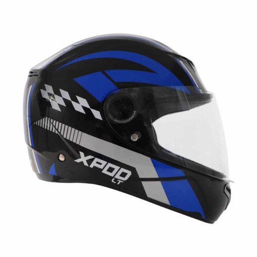 XPOD LT Black Blue Full Face Helmet