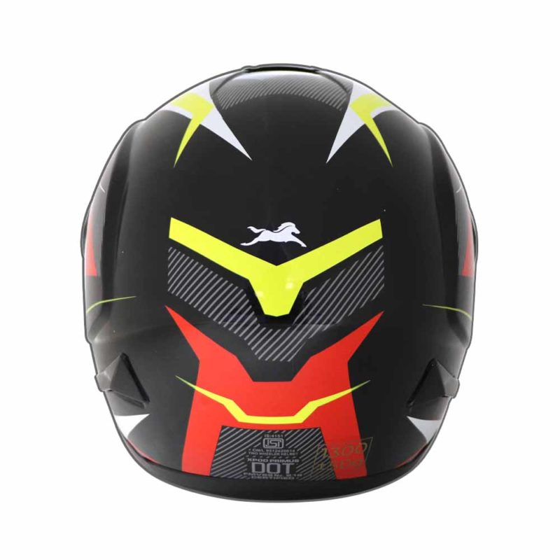 TVS Racing XPOD Primus Dual Visor Black Red Full Face Helmet Custom