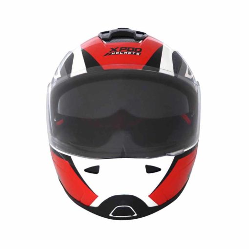 XPOD Primus Dual Visor Black White Red Full Face Helmet 2