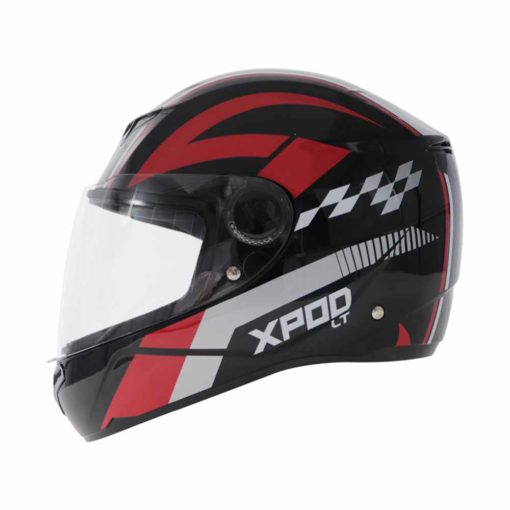 XPOD Primus LT Black Red Full Face Helmet 2
