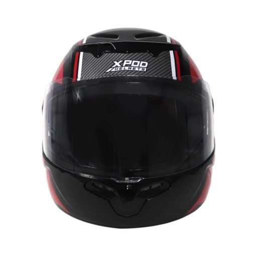 XPOD Primus LT Black Red Full Face Helmet 4