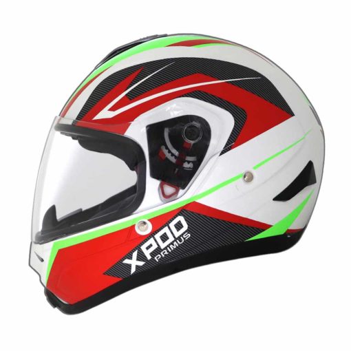 XPOD Primus Red White Full Face Helmet 2
