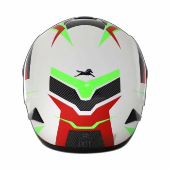 XPOD Primus Red White Full Face Helmet 3