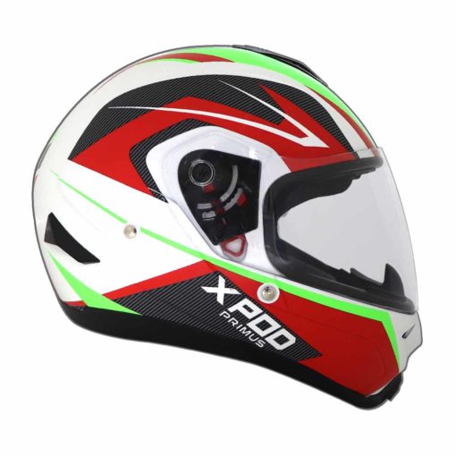 XPOD Primus Red White Full Face Helmet